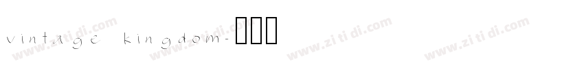vintage kingdom字体转换